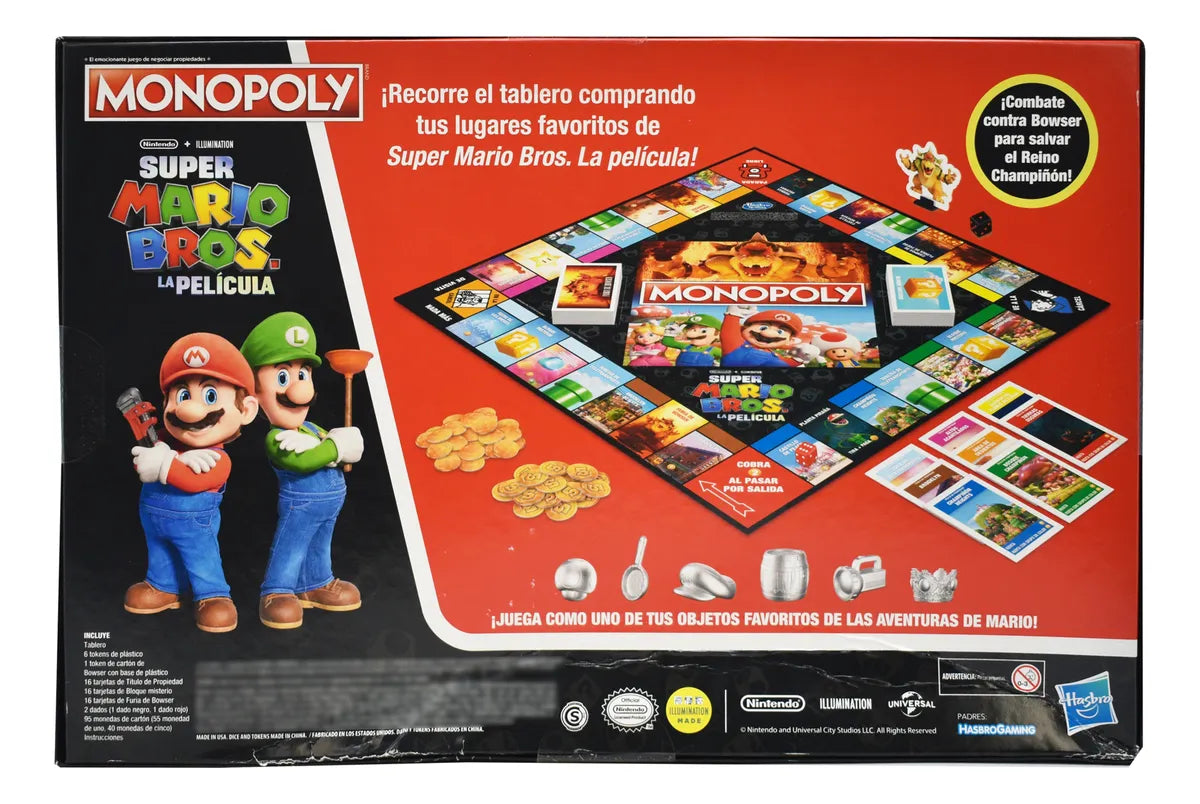 Monopoly Edicion Super Mario Bros La Pelicula Hasbro Cd
