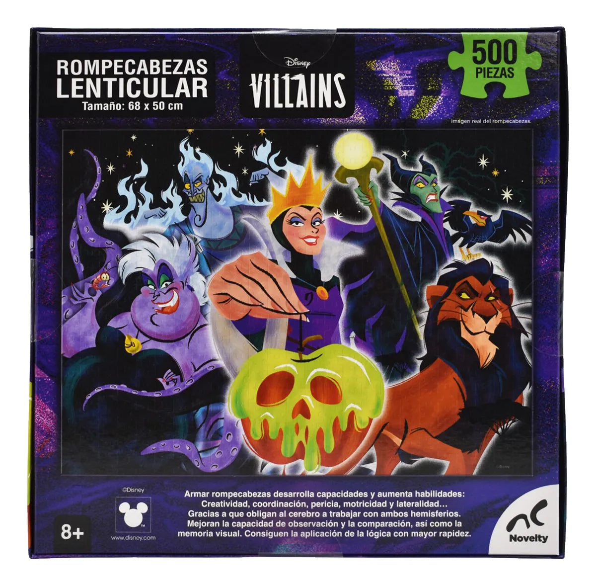 Disney Villains Rompecabezas Lenticular 500pz Novelty