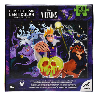 Disney Villains Rompecabezas Lenticular 500pz Novelty
