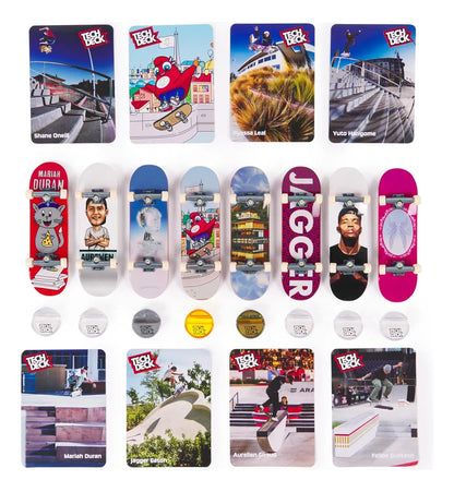 Tech Deck Paris 2024 Competition Legends 8 Pack Spin Master Multicolor Beige