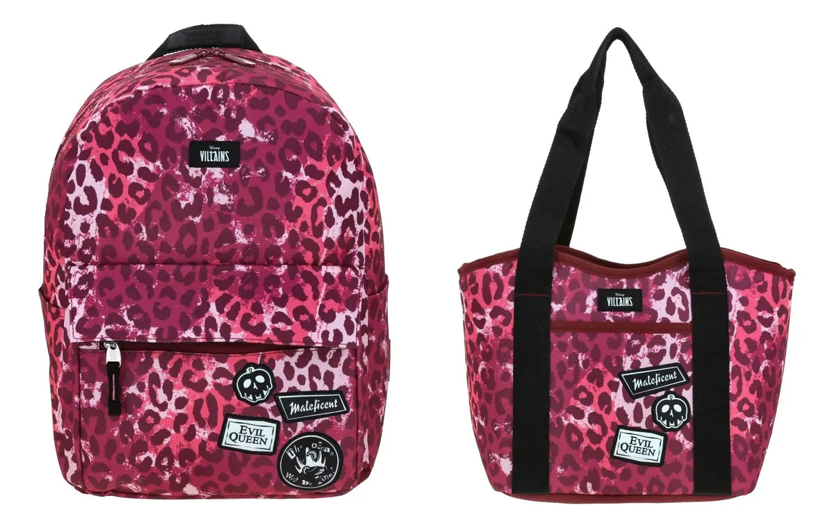 Mochila Y Lonchera Disney Villains Vi66420 Primaria Chenson Fucsia Estampado