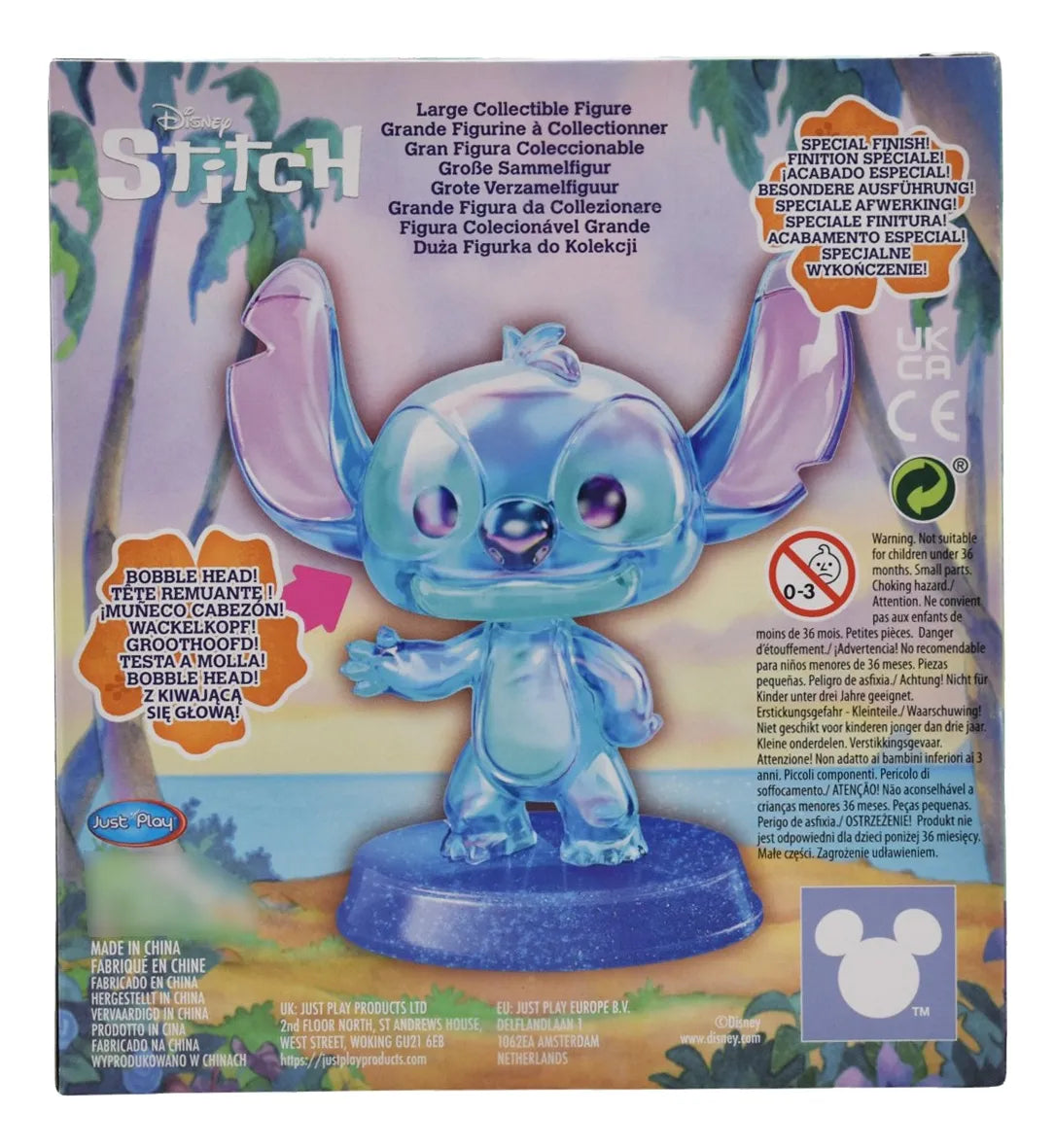 Disney Stitch Pack 2 Figuras Bobble Head 12cm Just Play