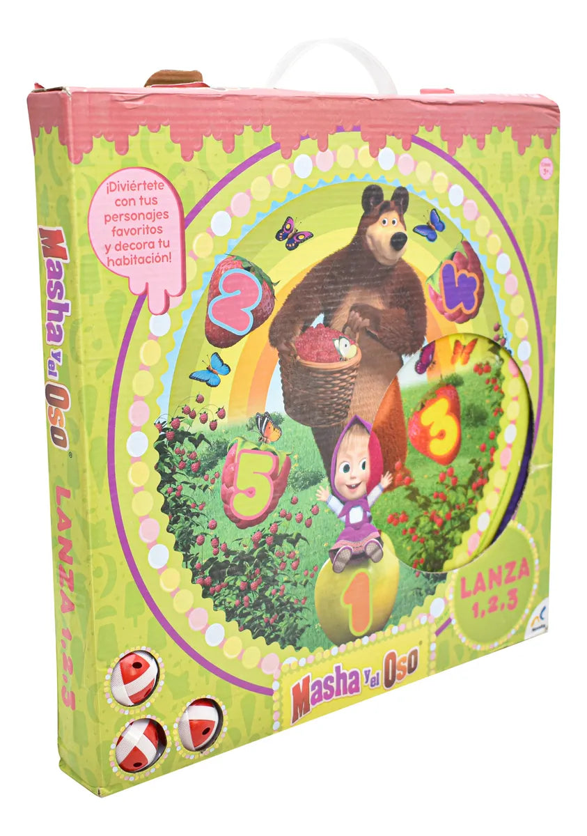 Masha Y Oso Juguete Lanza 1,2,3 Practica Punteria Novelty Cd