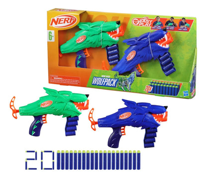 Lanzador Nerf Wild Wolfpack Azul