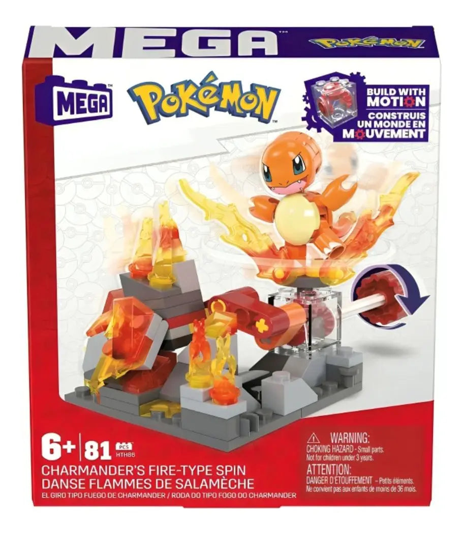 MEGA Pokémon Charmander, 81 piezas – Mattel HTH86