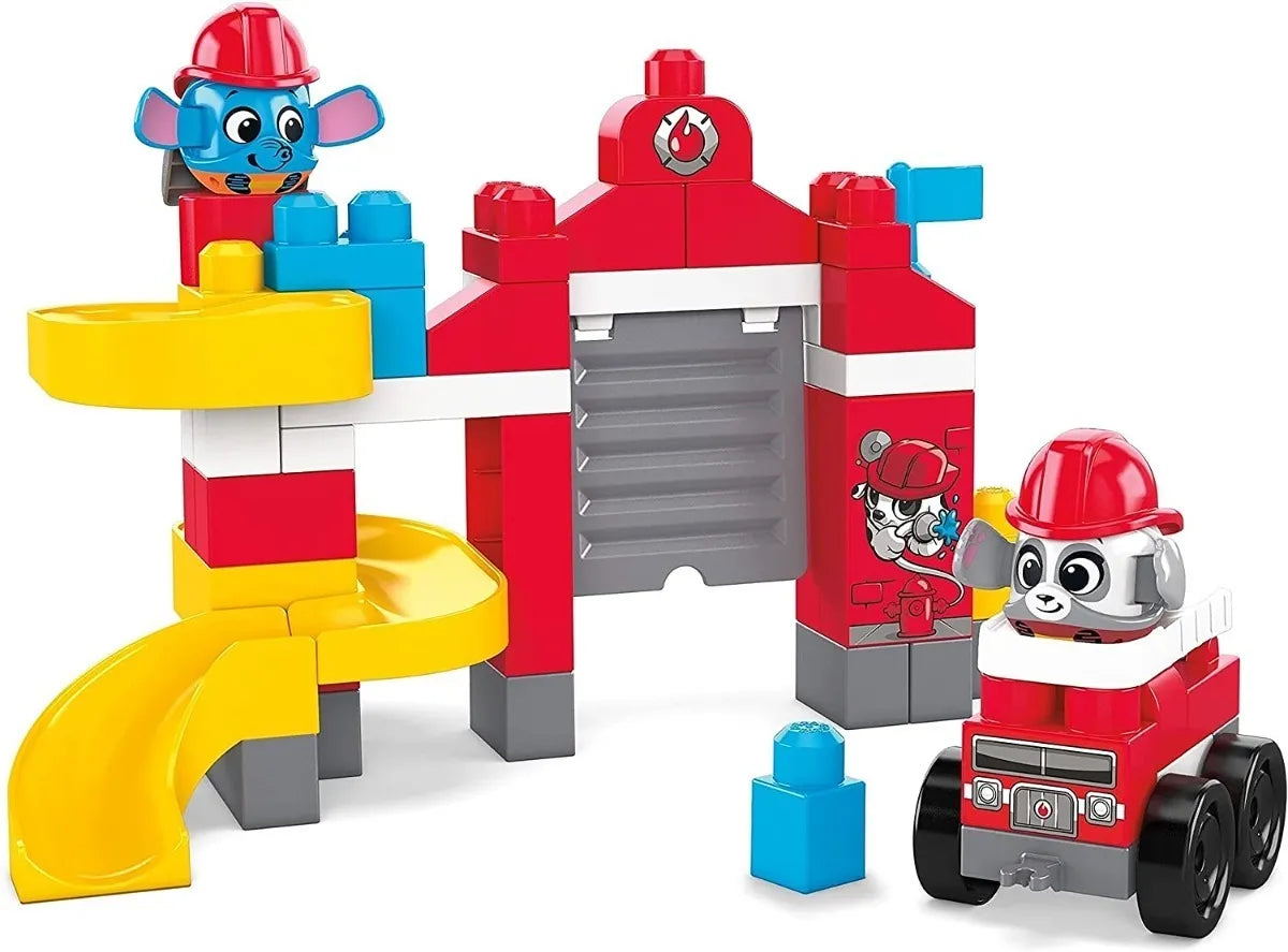 Mega Bloks Estacion De Bomberos 50 Pz Fisher Price 50 Elefante Y Perro