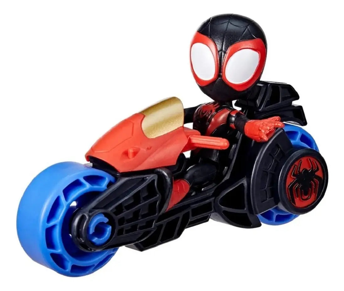 Juguete Spiderman Miles Morales Moto Disney Junior Hasbro