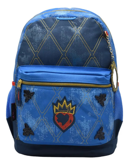 Mochila Y Lapicera Descendientes Corazon Primaria Chenson Azul Bordado
