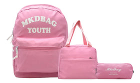 Mochila Mkdbag Youth Kit 3pz Rosa Ll23bjm065 Rosa Estampado