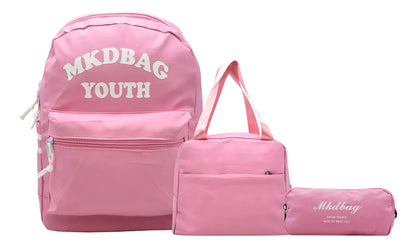 Mochila Mkdbag Youth Kit 3pz Rosa Ll23bjm065 Rosa Estampado