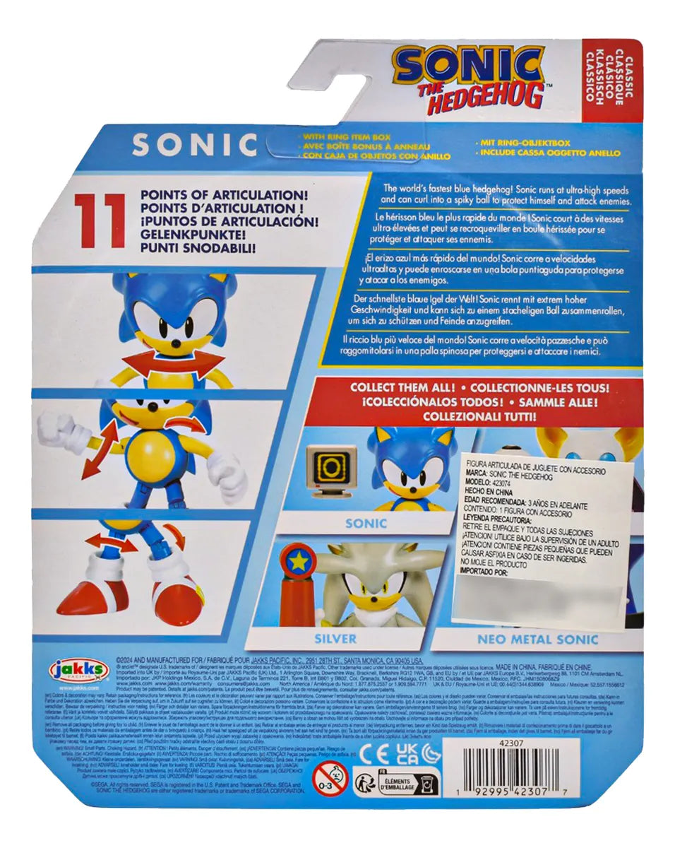 Sonic The Hedgehog Clasico Pack Sonic Knuckles Jakks Pacific