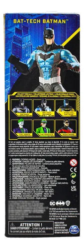 Dc Bat-tech Batman Traje Azul Figura 29cm Spin Master Cd
