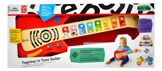 Guitarra Connected Toque Magico 4 Modos Baby Einstein Da Rojo
