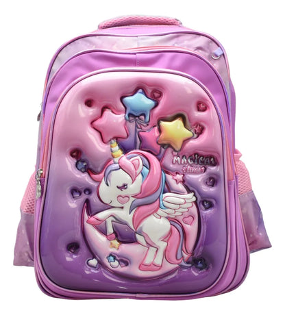 Mochila Unicornio Magical Kit 3pz Primaria Ll24bpp529 Lila 3d
