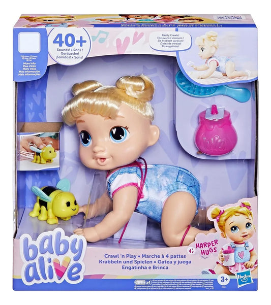 Baby Alive Pack 2 Gatea Y Juega 40 Sonidos Muñecas Hasbro