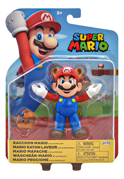 Super Mario Mapache Figura Articulada 10 Cm Jakks Pacific