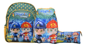 Mochila Pinypon Action Kit 3pz Primaria 15988 Famosa Verde Etampado
