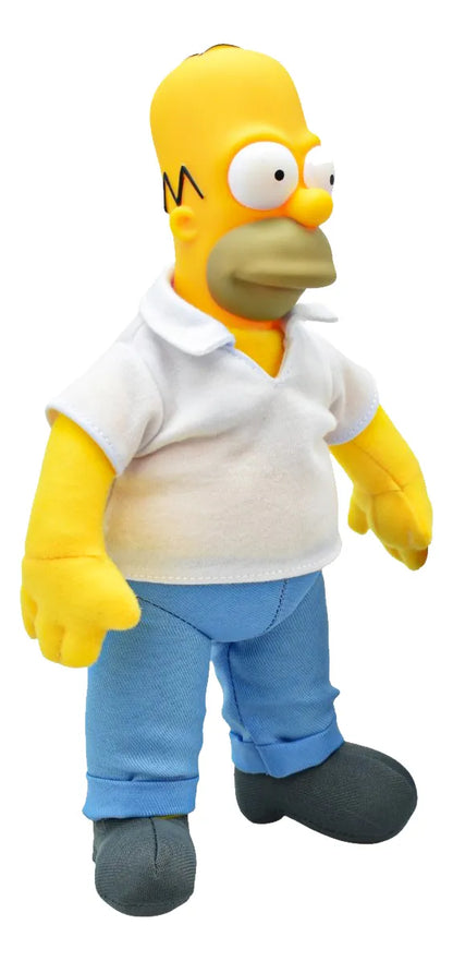 Los Simpsons Pack 2 Peluches Homero Y Bart Jakks Pacific Amarillo