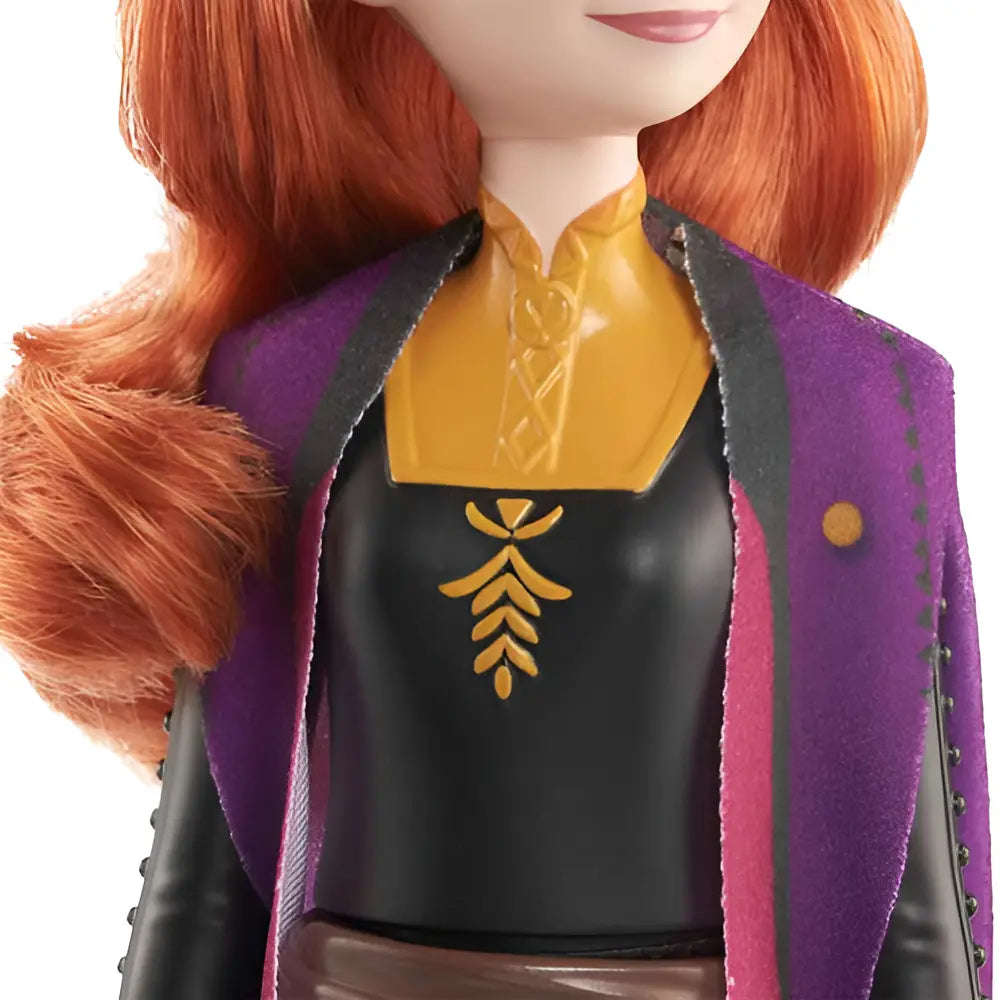 Disney Frozen Anna Vestido Negro Muñeca 29cm Mattel