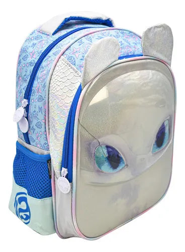 Mochila Dragon Furia Luminosa 3d Tornasol Kinder Urbania Cd Blanco Tonasol. 3d