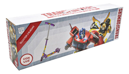 Transformers Scooter 3 Ruedas Con Luz Al Azar Toymark Amarillo/violeta Transformers