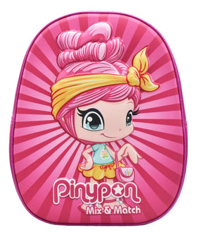 Kit Mini Mochila Lapicera Pinypon Mix And Match 15952 Famosa Rosa Impresion 3d