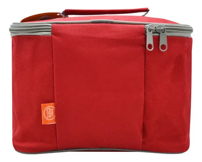 Lonchera De Poliéster Roja Lb15bc-18x Basic City Rojo Liso