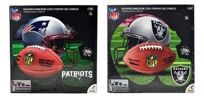 Rompecabezas Nfl Casco Pack 2 Modelos 1000 Pz Novelty