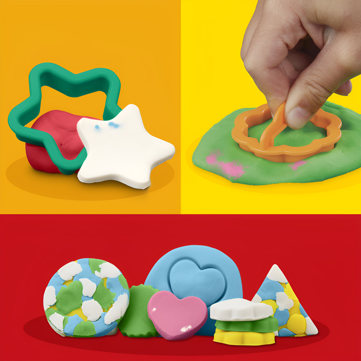 Set De Masas Hasbro Play-doh E8532 Fundamentals Letras con 26 sellos y 6 latas