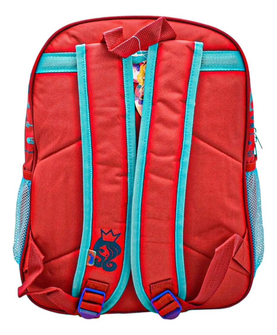 Mochila Ever After High Princesas Poderosas Original Ruz Con Detalle Rojo/rosa Estampado
