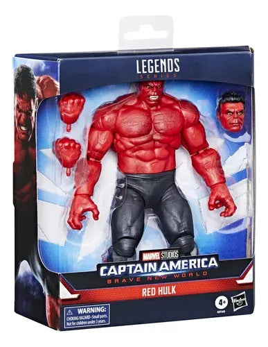 Marvel Pack 3 Legends Red Hulk Capitán América 20cm Hasbro
