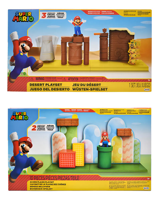 Super Mario Pack Desierto Y Dehesa Bellotera Jakks Pacific Multicolor