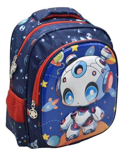 Mochila Robot Espacial Estampado 3d Kinder Ll24bpk532 Con Detalle