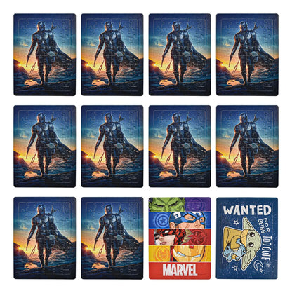 Star Wars Pack 12 Rompecabezas Surtido 48pz C/u Bestway