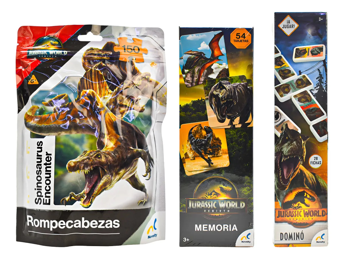 Jurassic World Pack Domino Memory Puzzle #2 Novelty