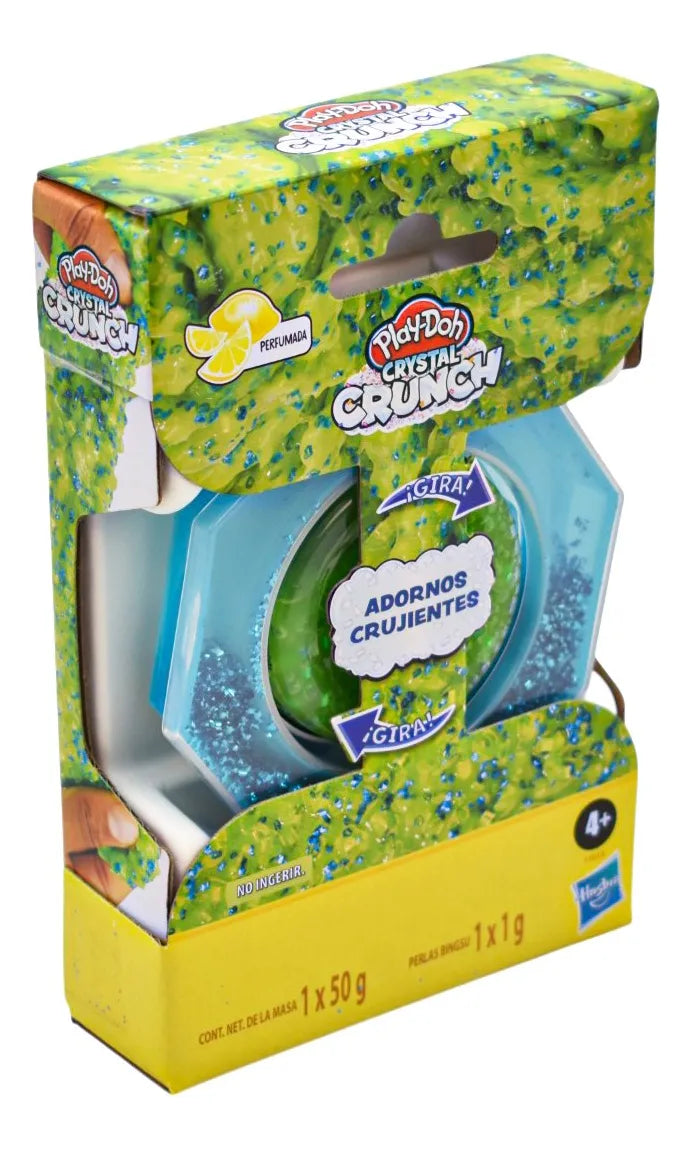 Play Doh Crystal Crunch Pack 5 Piezas 250g Hasbro Verde
