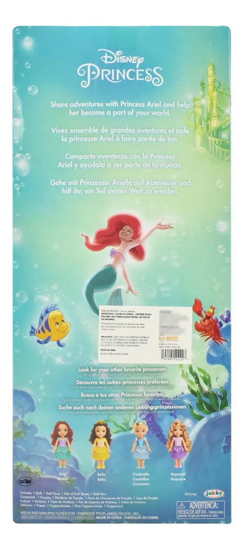 Disney Princesa My First Ariel Vestido Verde 35cm Jakks