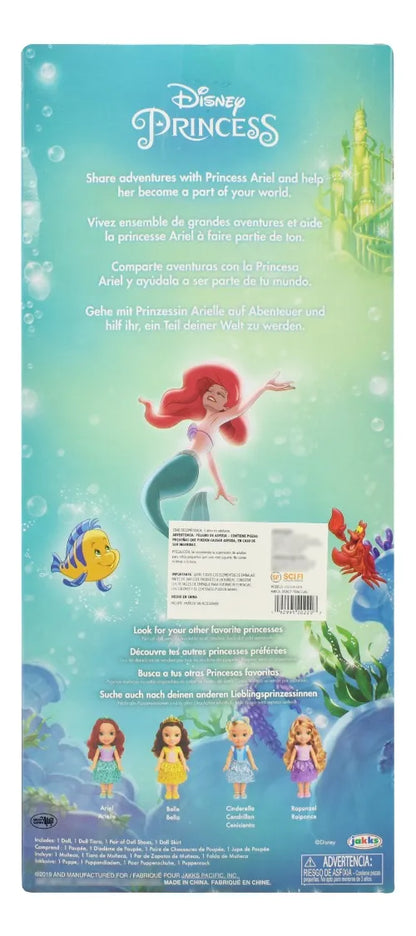 Disney Princesa My First Ariel Vestido Verde 35cm Jakks