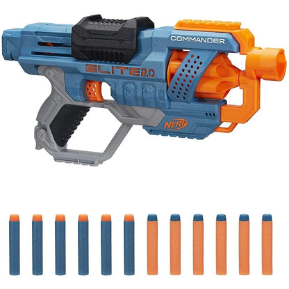 Nerf Elite 2.0 Commander Rd6 12 Dardos Hasbro Da Azul