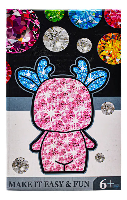 Diy Diamond Cute Doll Reno Plateado Verde Dd120 14cm Yaali