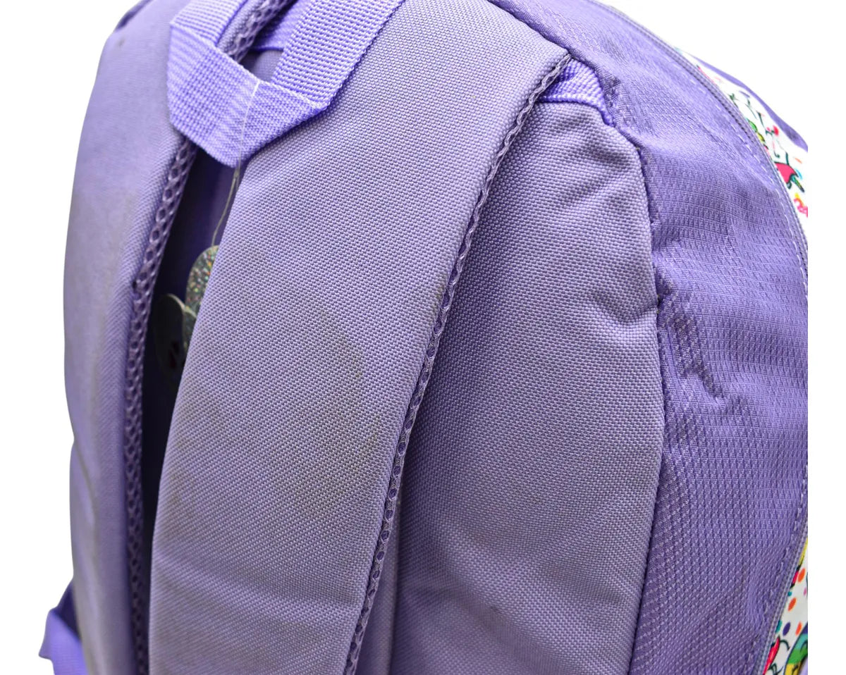 Mochila Sweet Helados Animalitos Primaria Miko Club Detalle Violeta Estampado
