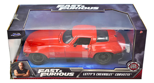 Fast And Furious Lettys Chevrolet Corvette 1:24 Jada Cf Rojo