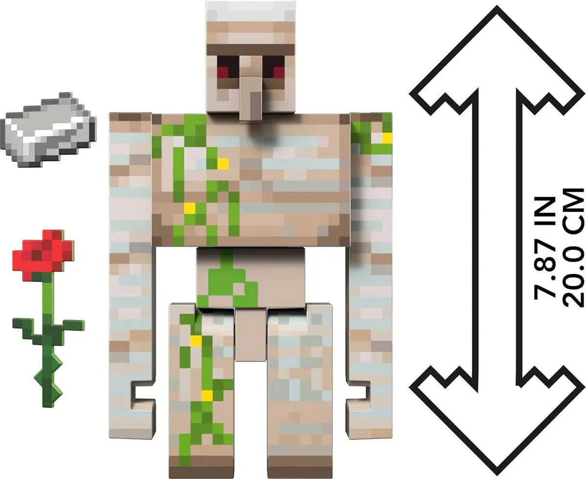 Minecraft Diamond Level Figura Golem De Hierro 20cm Mattel