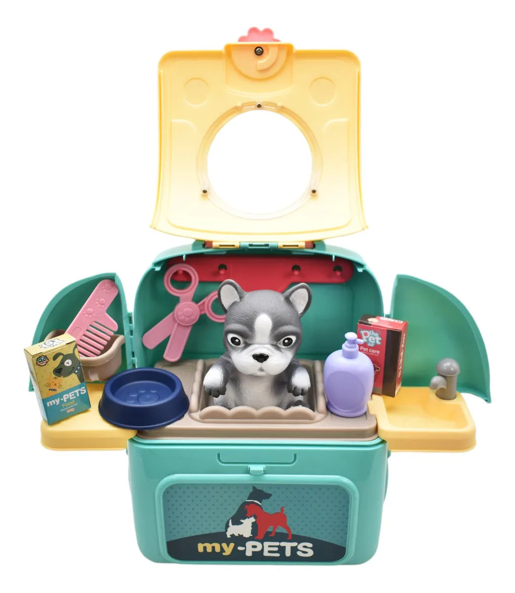 Maletin Estetica De Animales Perrito Azul My Pets 008-967a
