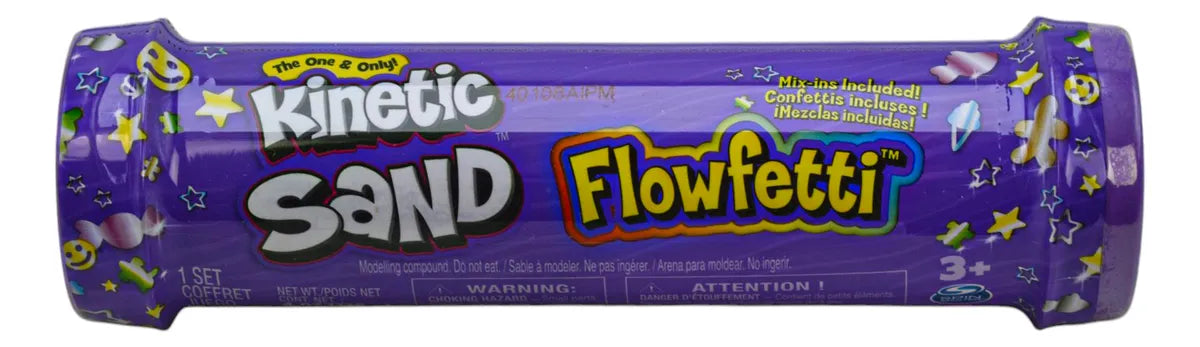 Kinetic Sand Flowfetti Pack 4 Tubos Sorpresa Spin Master Multicolor