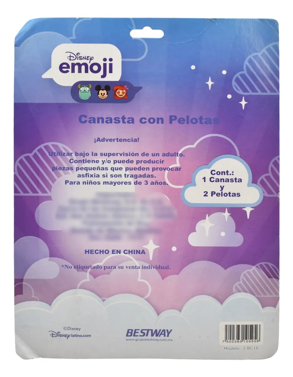 Canasta Con Pelotas Disney Princesas Emoji 5pz Bestway Cf