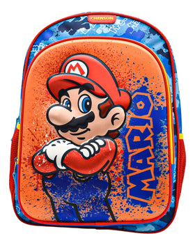 Chenson Super Mario 3D Printed Backpack MB64600 Primary School with Multicolor 3D Detail