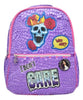 Mochila Platica Polinesia Why Not I Dont Care Estampado Violeta Primaria 0210 Atm