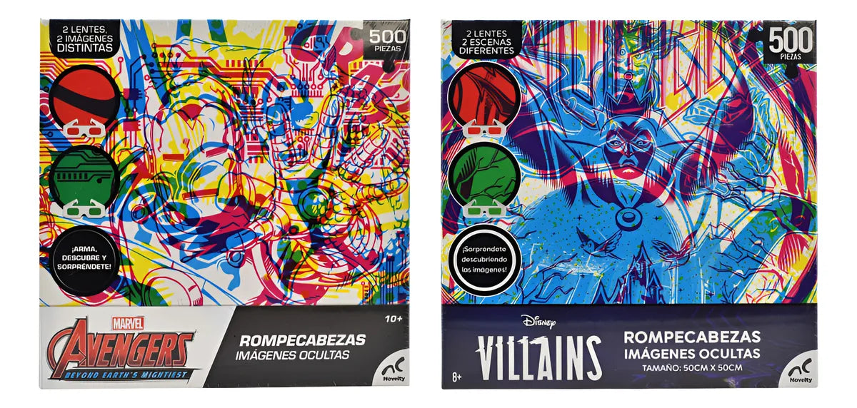 Disney Villains Avengers Pack 2 Rompecabezas 500pz Novelty
