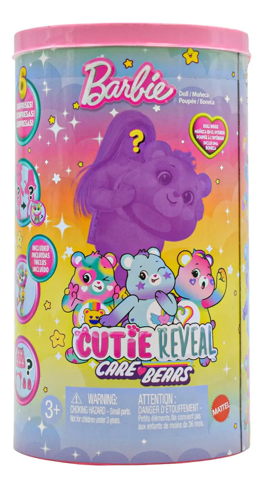 Barbie Cutie Reveal Care Bears Serie 2 Muñeca 13cm Mattel